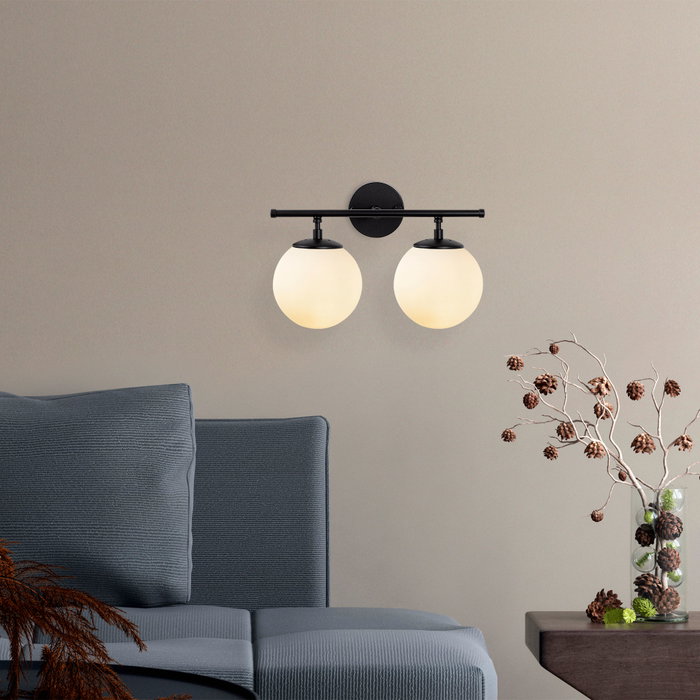 Opviq Lámpara de pared Roe - 10745 Negro y crema Opviq Lámpara de pared Roe - 10745 Negro y crema